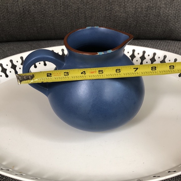 Dansk Mesa southwest blue Portugal pottery pitcher - Picture 8 of 9